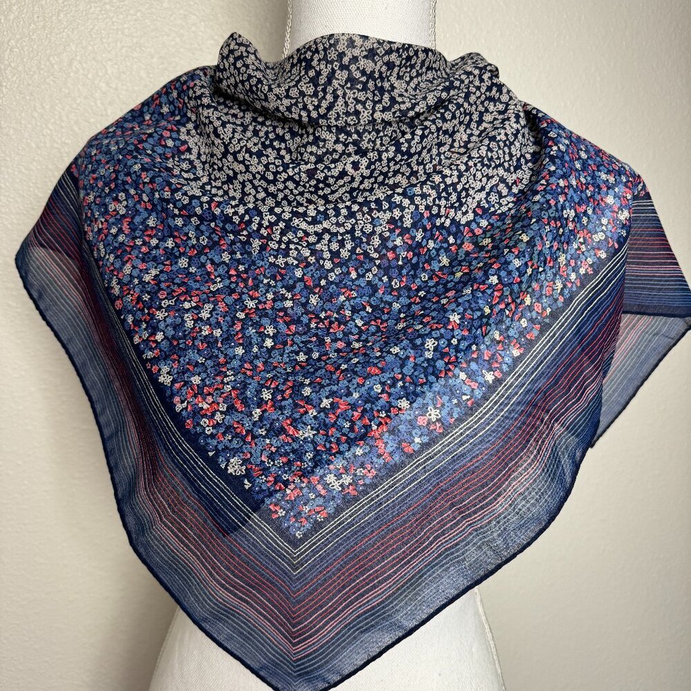Scarf Blue 26 X 26